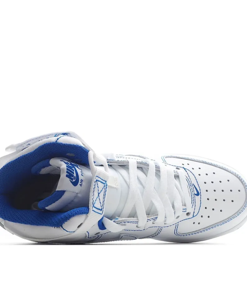 Nike Air Force 1 High '07 White and Blue High Top