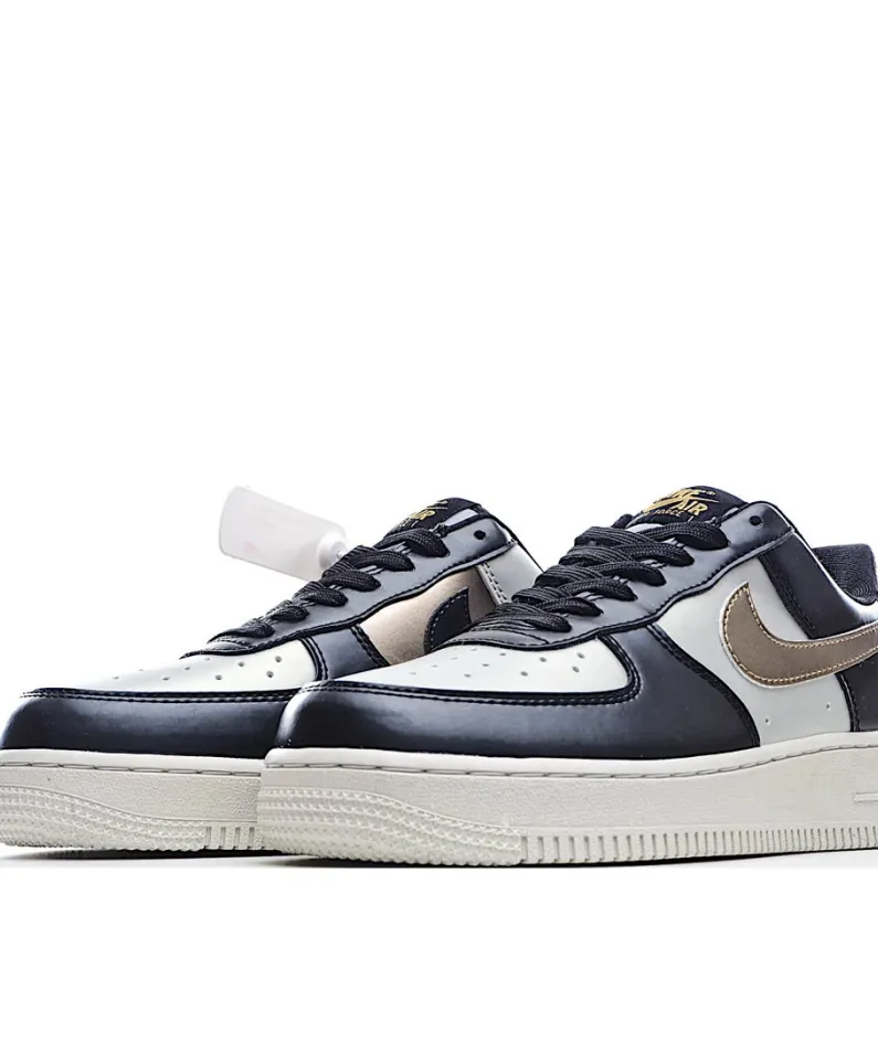 Nike Air Force 1 LV8 Black Gold Black Silver