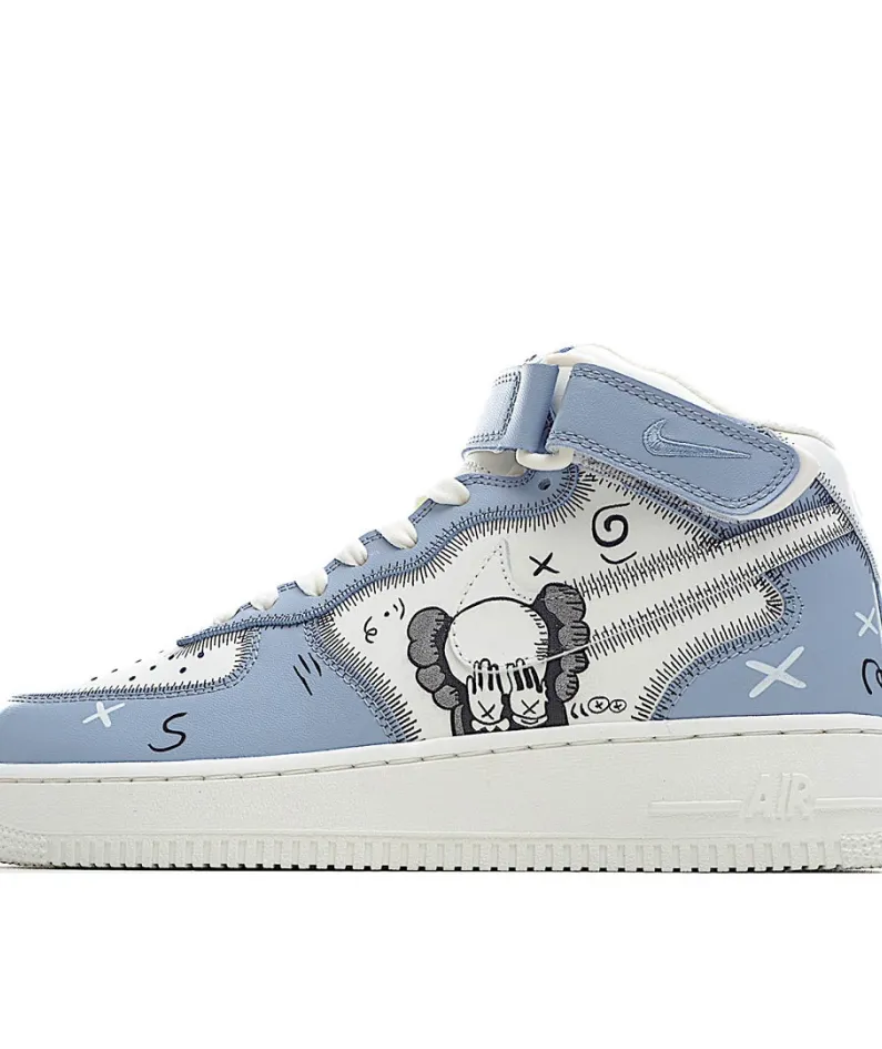 KAWS x Nike Air Force 1 Mid Sneakers