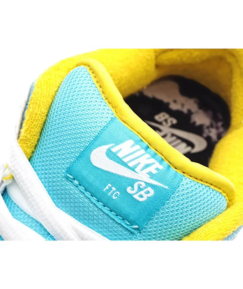 FTC Skateboarding x Nike SB Dunk Low Pro QSLAGOON PULSE Diamond Silver Ice Blue