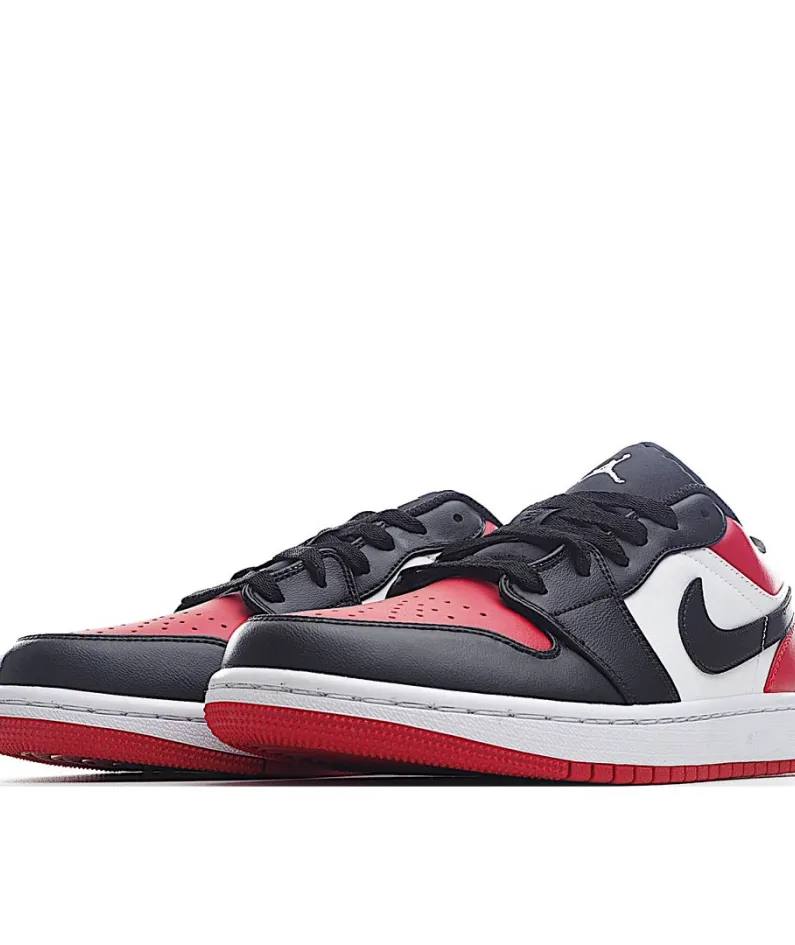  Air Jordan 1 Low GS 'Bred Toe'