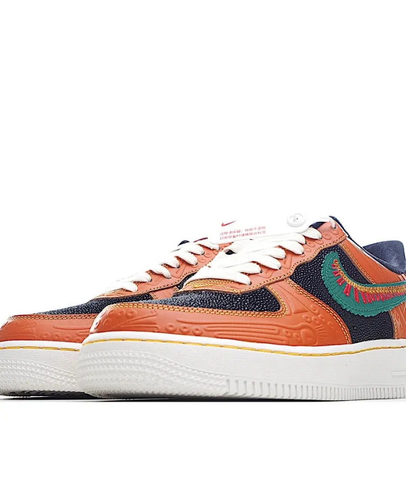 Nike Air Force 1 Black Orange