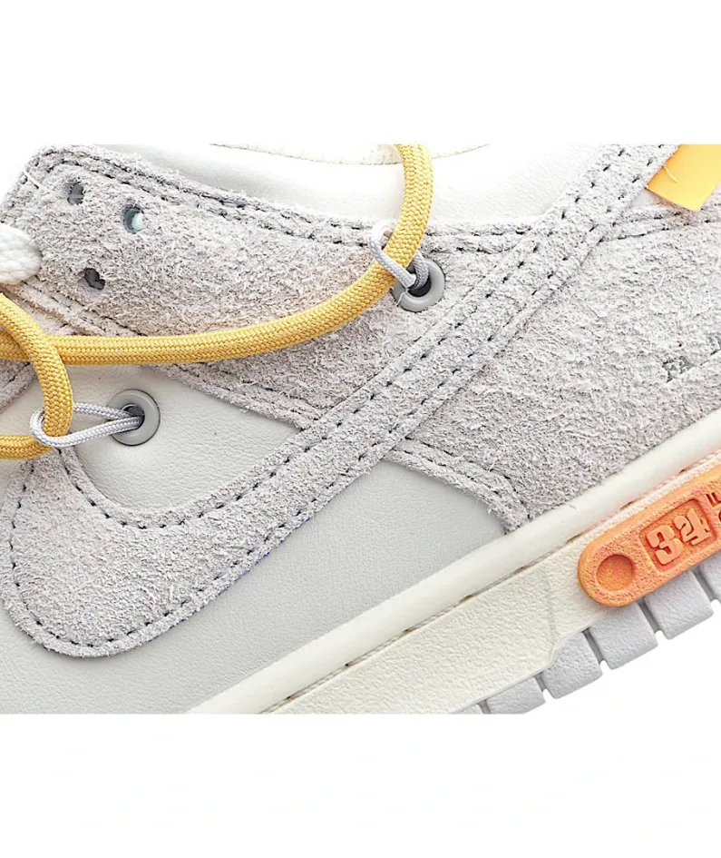 Nike SB Dunk OFF-WHITE Grey-Yellow-Blue
