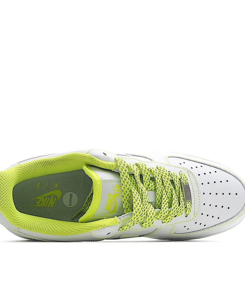 Nike Air Force 107 Low 3M Reflective Lime Yellow Low Top