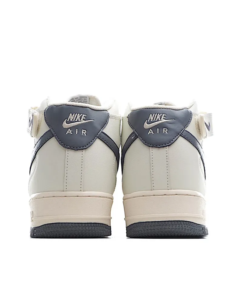 Nike Air Force 1 Mid Top White Grey Nike Air Force 1 Mid Top White Grey