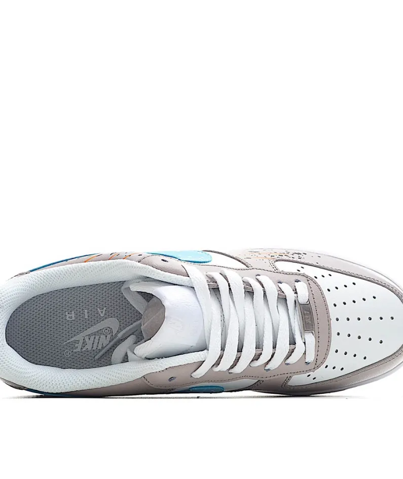Nike Air Force 1 Grey Blue Low Top