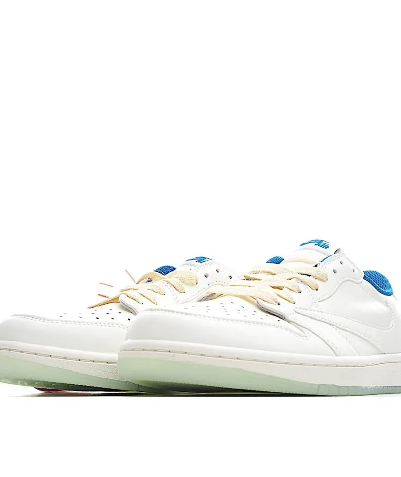Travis Scott x Fragment x Air Jordan 1 Low TS Joint Inversion Low Top Sneakers Luminous Outsole DM7866-149