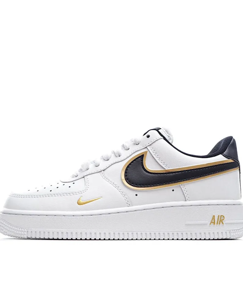 Nike Air Force 1 React LV8 White Black Gold