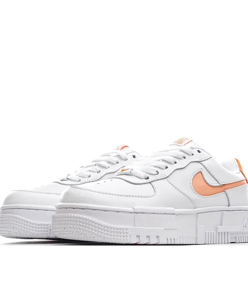 Nike Air Force 107 White and Orange