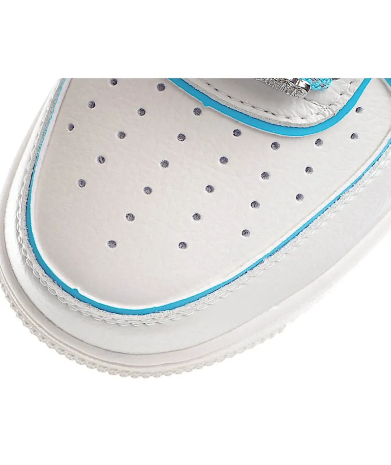 NikeAir Force 1 07 Low Beige Blue Low Top