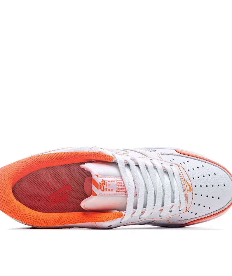 Nike Air Force 1 Low White Orange 3M Reflective