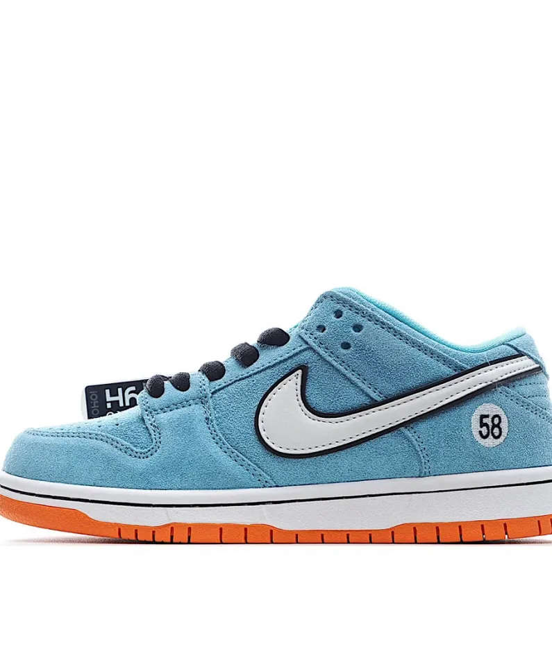Nike WE CLUB 58 x Nk SB Dunk Low Pro Club 58 Gulf Low Top Sneakers