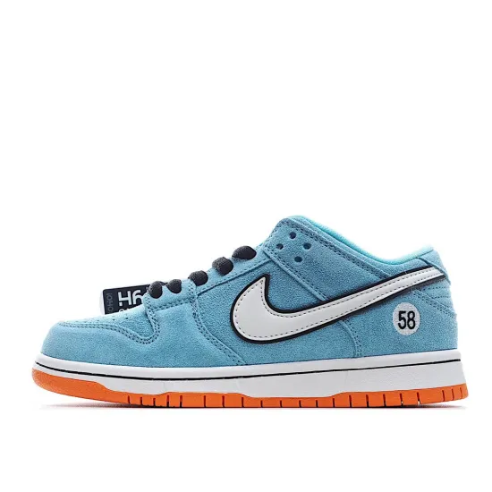 Nike WE CLUB 58 x Nk SB Dunk Low Pro Club 58 Gulf Low Top Sneakers