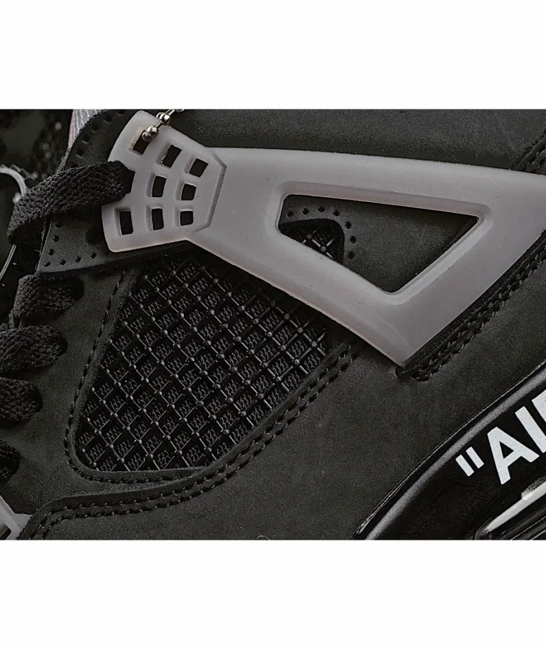 Off-White x Air Jordan 4 Retro AJ4 Retro Basketball Shoe
