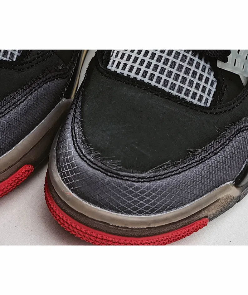 Air Jordan AJ4 RetroCream Cicada Wing Black Gray Red Air Jordan AJ4 RetroCream Cicada Wing Black Gray Red