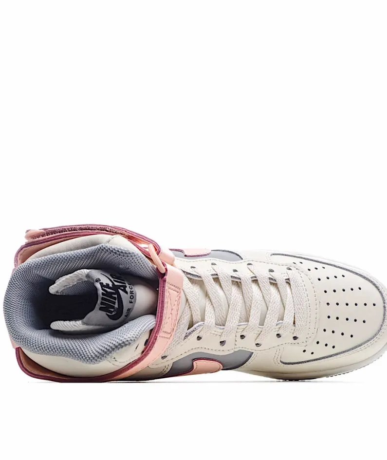 Nike Air Force 1 Mid High Top Beige Grey