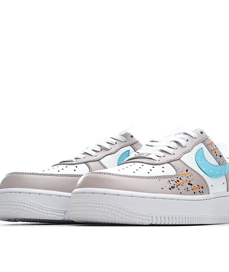 Nike Air Force 1 Grey Blue Low Top