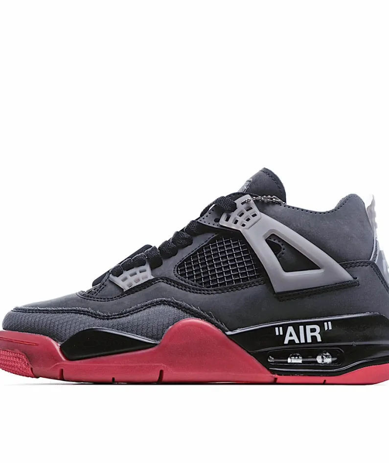Off-White x Air Jordan 4 Retro AJ4 Retro Basketball Shoe