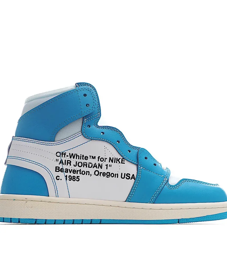 Off-White x Air Jordan 1 Retro High OG 'UNC' Sample