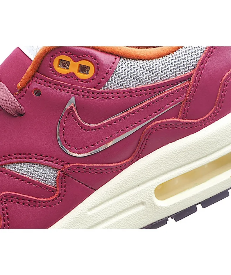 Patta x Nike Air Max 1 Running Shoe Wine Red