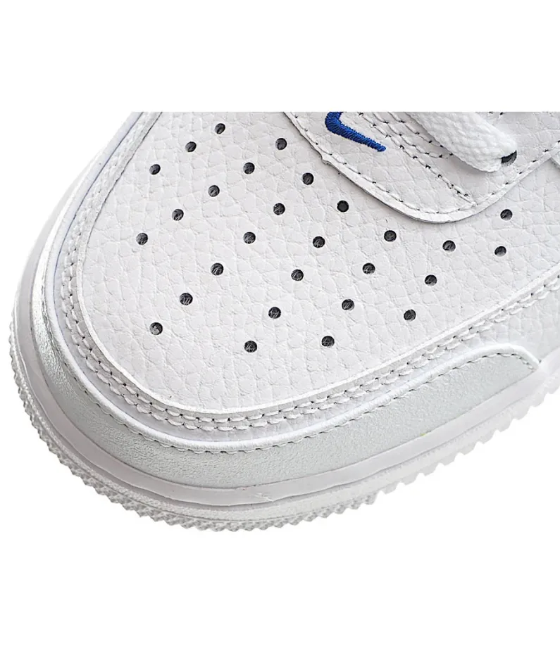 Nike Air Force 1 Low Top White and Blue Reflective