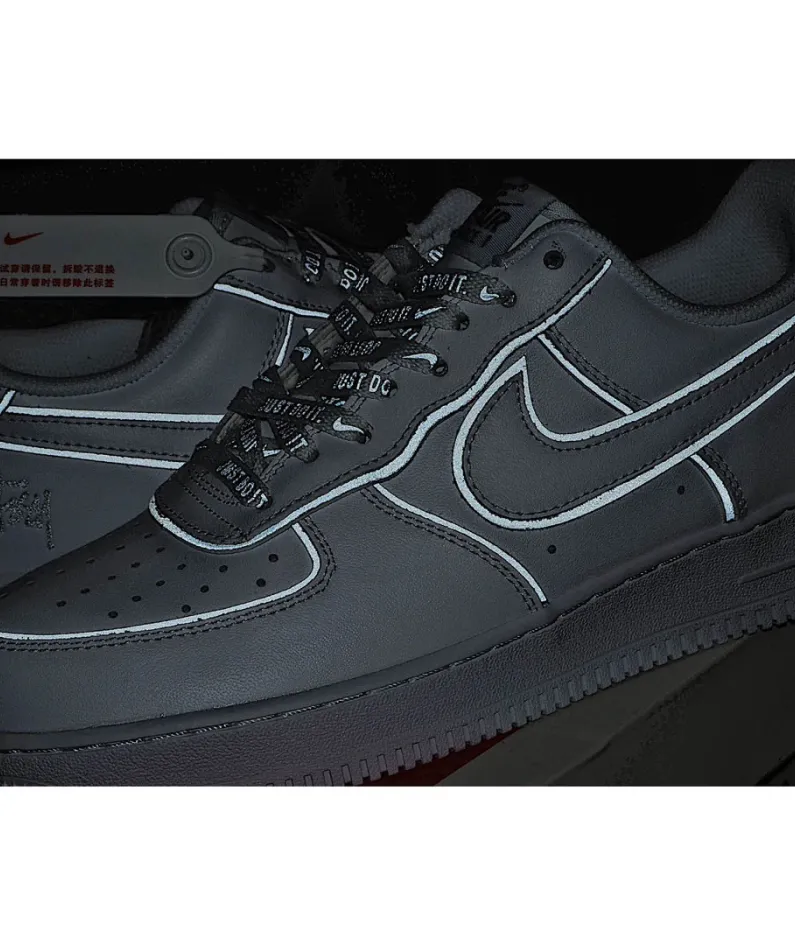 Stussy x Nike Air Force 1 Low Low-Top Sneakers