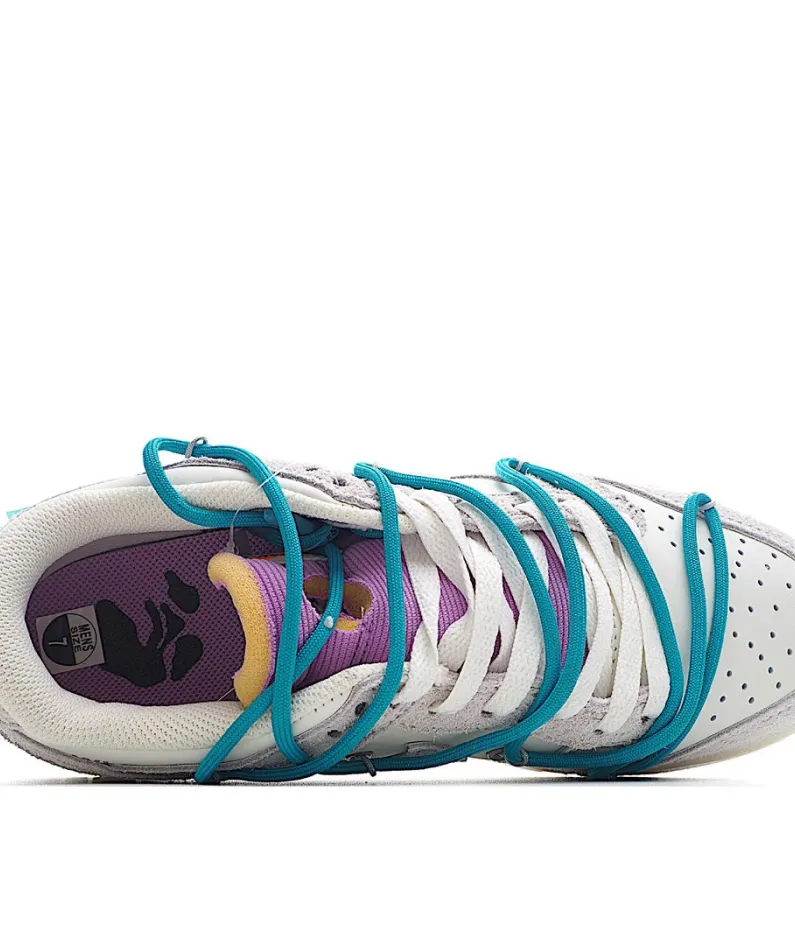 Nike SB Dunk OFF-WHITE Gray Green Purple