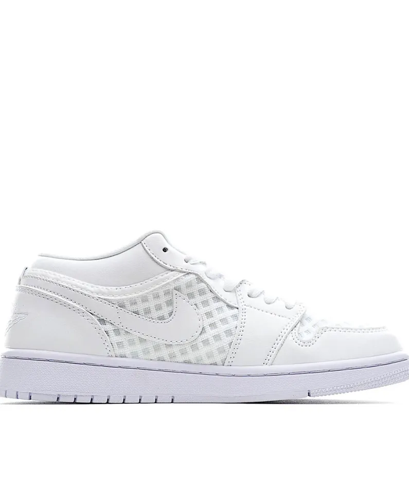Wmns Air Jordan 1 Low Breathe 'Triple White'