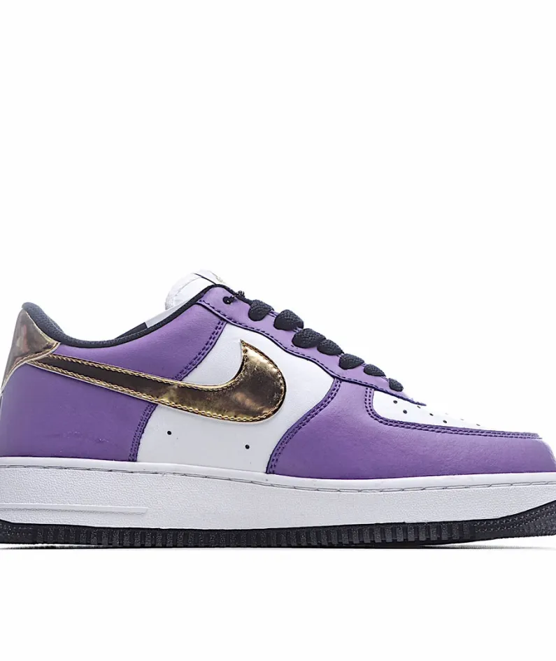Nike Air Force 1' 07 Purple Gold White