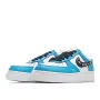 Nike Air Force 1 Low'07 White and Blue Low Top Sneakers