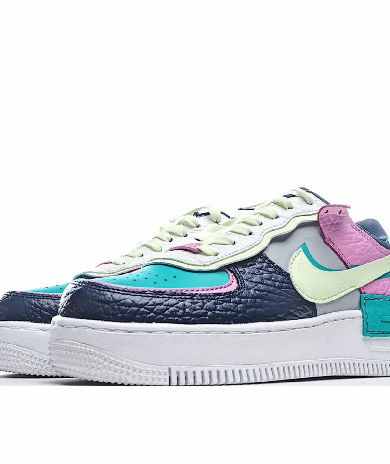 Nike WMNS Air Force 1 Shadow Black Pink Green