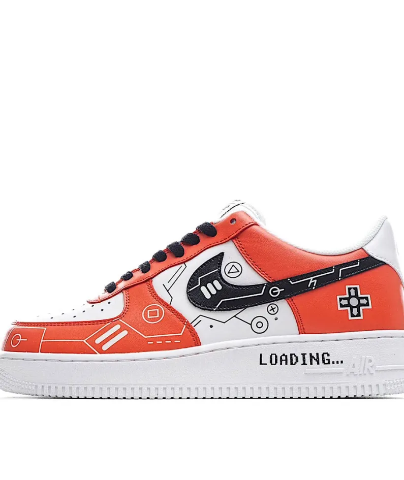 Nike Air Force 1 Low'07 White Red Black Low Top Sneakers