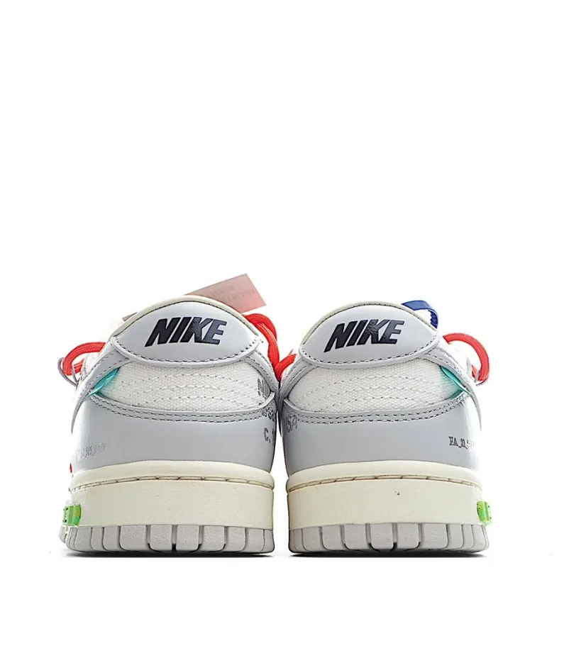 Nike SB Dunk OFF-WHITE Grey Red Blue
