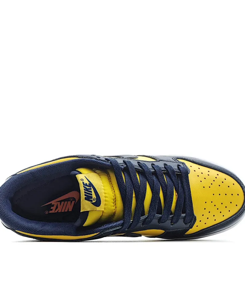 Nike SB Dunk LowMichigan Low Top Sneakers Blue Yellow