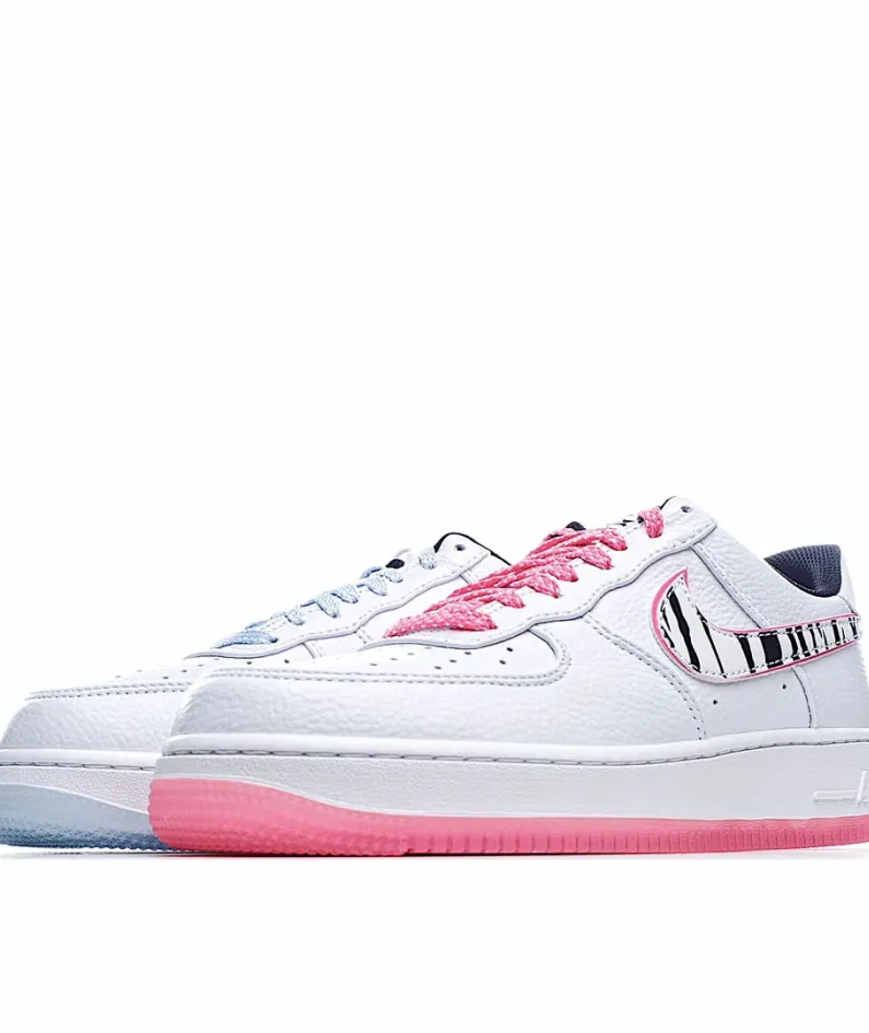 Nike air force 1 red and blue 3M reflective