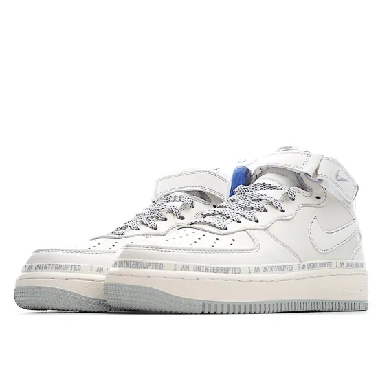 Uninterrupted Nike Air Force 1 Mid-Top Sneakers