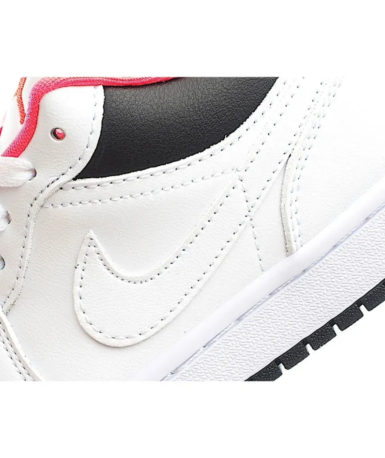 Air Jordan 1 Low Low Top Retro Culture Basketball Shoes White Black Powder