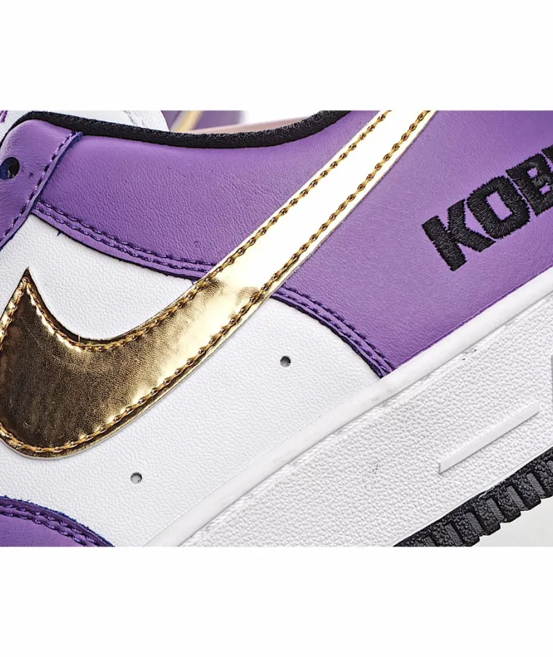 Nike Air Force 1' 07 Purple Gold White