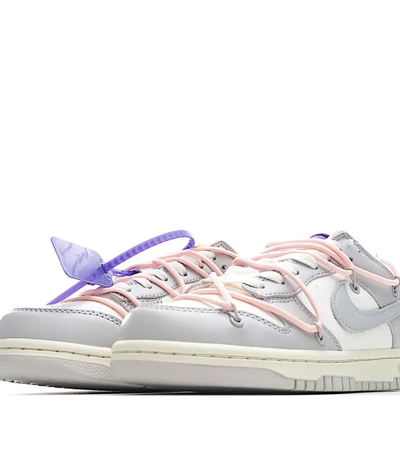 Nike SB Dunk OFF-WHITE Grey Pink Purple