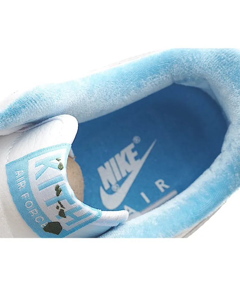 KITH Nike Air Force 107 Sneakers White Blue