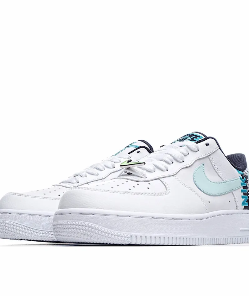 Nike Air Force 1 Low Worldwide Low Top White Green White Blue