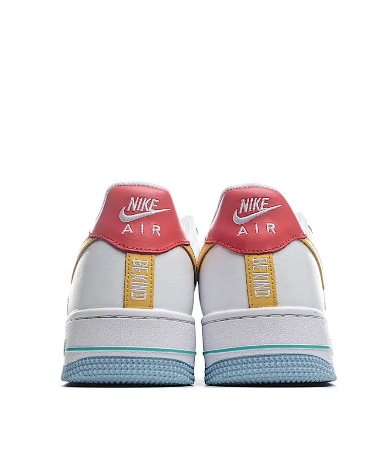 Nike Air Force 1 Low Low Top White Yellow Blue
