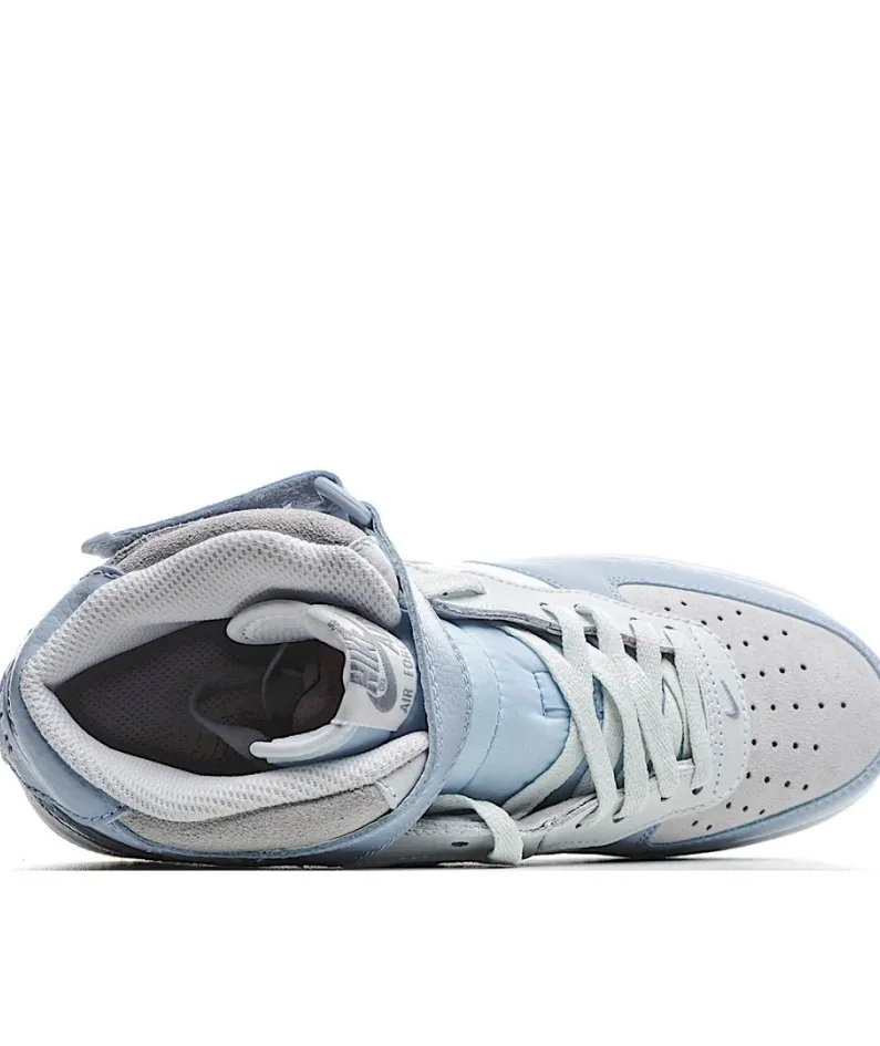 Nike Air Force 1 07 AF1 Light Armoury Blue Mid-Top Sneakers