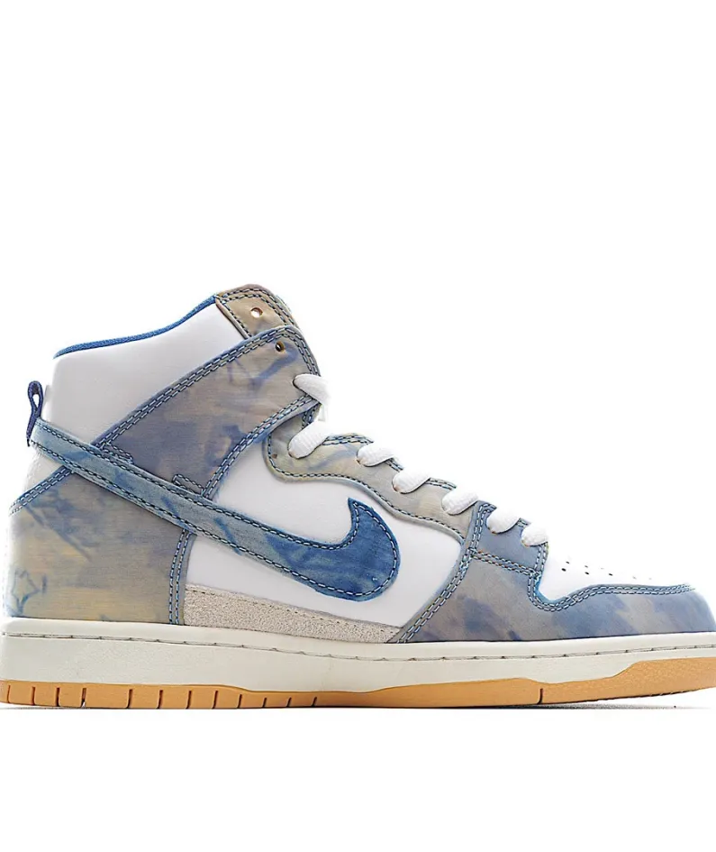 Carpet Company x Nike SB Dunk High SB Sneakers White & Blue
