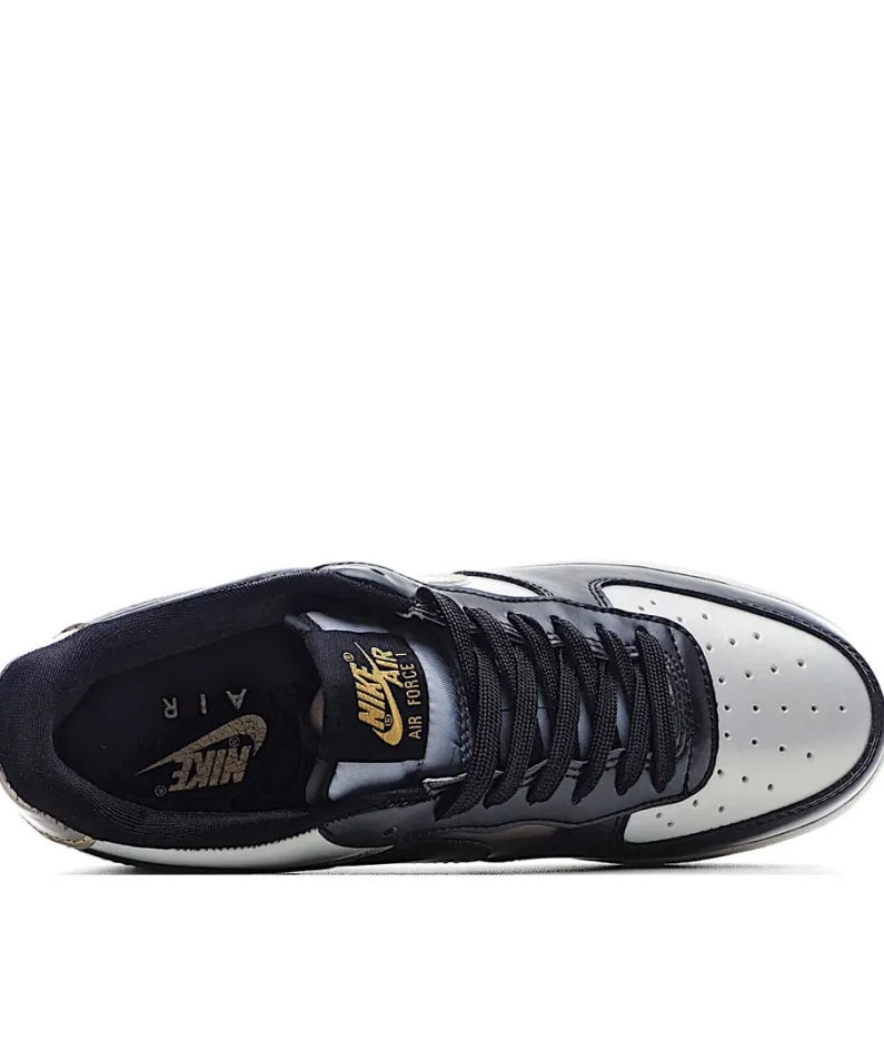 Nike Air Force 1 LV8 Black Gold Black Silver