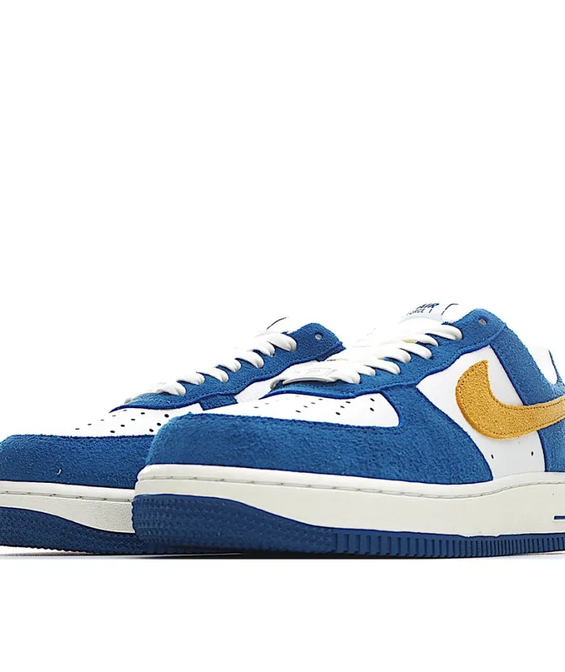 Nike Air Force 1 Blue and Yellow