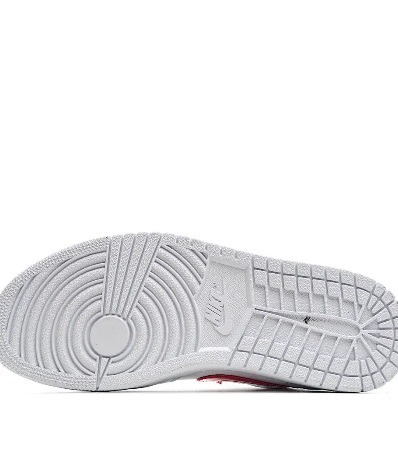 Wmns Air Jordan 1 Mid 'White University Red'