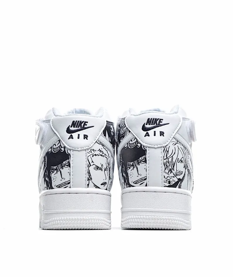 Nike Air Force 1 High 07 Black & White Mid-Top Sneakers
