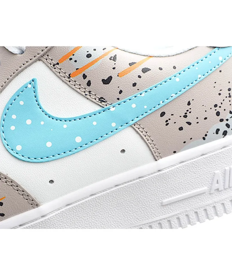 Nike Air Force 1 Grey Blue Low Top