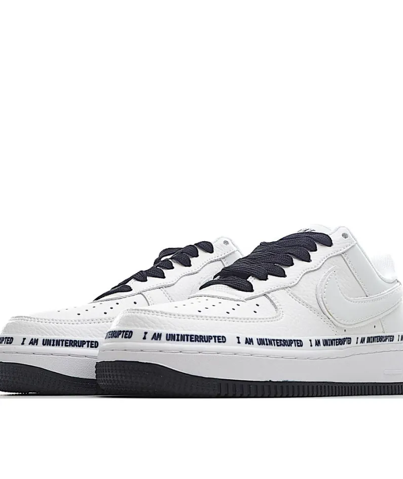 NikeUninterruptedNike Air Force 1" White Chalkboard Sneakers